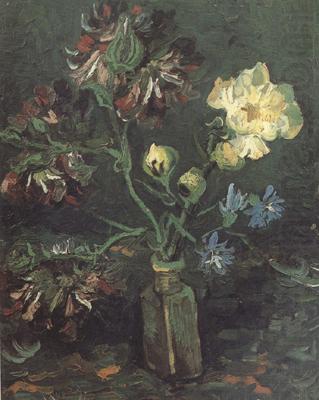 Vincent Van Gogh Vase with Myosotis and Peonies china oil painting image